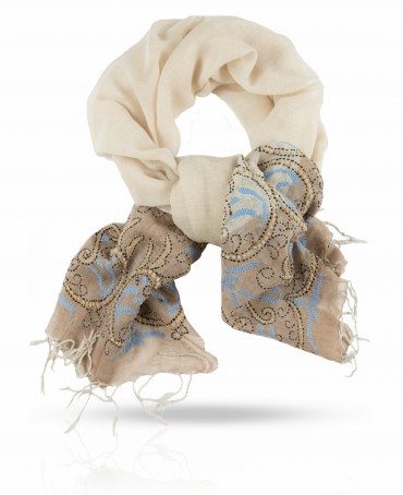 Палантин Женский ZW.EMB/BEIGE.MULT